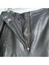 Veronica Beard 100% Lambskin 100% Polyester Black Track Pants Size 10 - photo 7