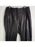 Veronica Beard 100% Lambskin 100% Polyester Black Track Pants Size 10 - photo 5