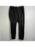 Veronica Beard 100% Lambskin 100% Polyester Black Track Pants Size 10 - photo 4