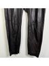 Veronica Beard 100% Lambskin 100% Polyester Black Track Pants Size 10 - photo 12