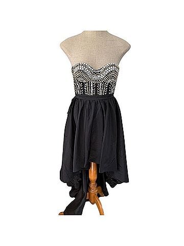 Bebe High-Low Gown Cocktail Dress (view 1)
