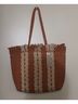 Cali 100% Raffia Stripes Orange Ivory Tote One size - photo 3