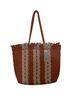 Cali 100% Raffia Stripes Orange Ivory Tote One size - photo 1