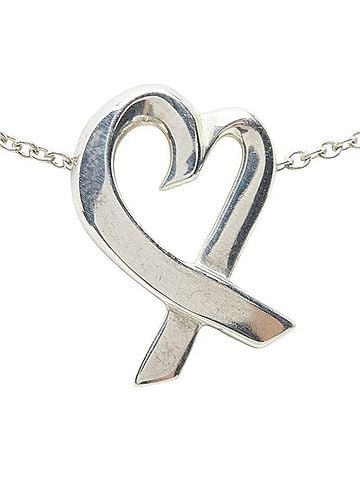 Tiffany & Co. Tiffany & Co. Paloma Picasso Loving Heart Chain Pendant Necklace, SV925 Silver, Women's. (view 2)