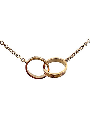 Cartier Cartier Baby Love Necklace, 18K Pink Gold, Women's, CARTIER (view 1)