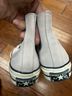 Converse 100% Suede Gray White Sneakers Size 7 1/2 - photo 3