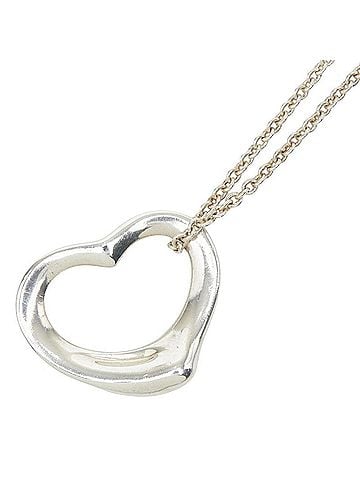 Tiffany & Co. Tiffany & Co. Open Heart Pendant Necklace, SV925 Silver, Women's. (view 1)