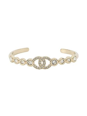 Chanel Chanel Bangle Coco Mark Rhinestone Size M B25 S CHANEL Bracelet (view 1)