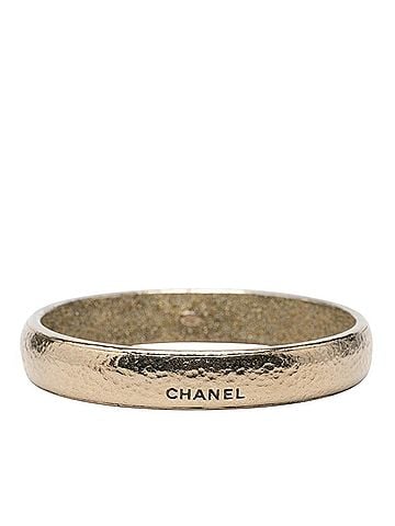 Chanel Chanel Logo Bangle, Champagne Gold Plated, Women's CHANEL (view 1)