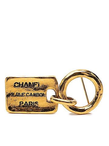 Chanel Chanel Coco Mark 31 RUE CAMBON PARIS Brooch Gold Plated Women's CHANEL (view 1)
