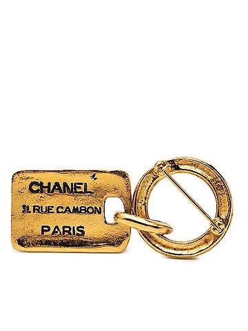 Chanel Chanel Coco Mark 31 RUE CAMBON PARIS Brooch Gold Plated Women's CHANEL (view 2)