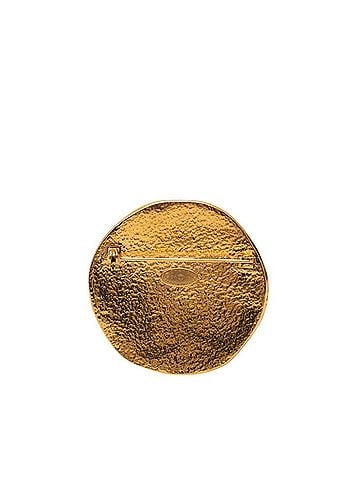 Chanel Chanel Coco Mark Logo Sun Vintage Brooch Gold Plated Women's CHANEL (view 2)