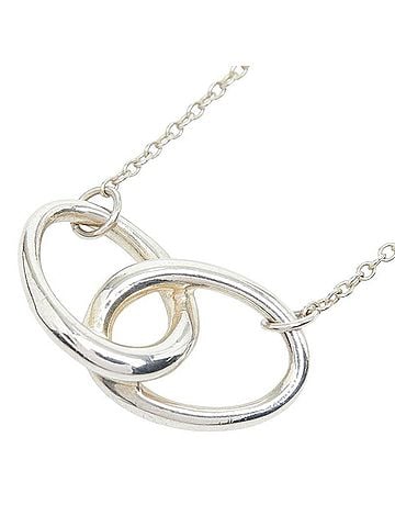 Tiffany & Co. Tiffany & Co. Elsa Peretti Double Loop Pendant Necklace, SV925 Silver, Women's. (view 1)