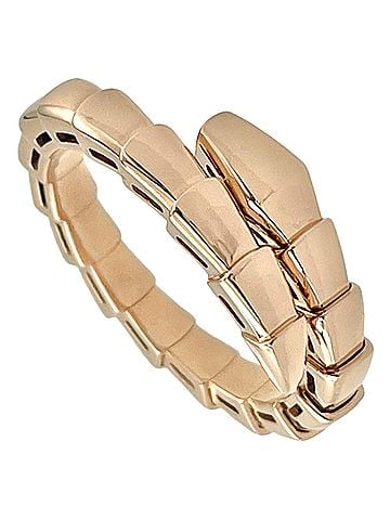 Bvlgari Bulgari BVLGARI Serpenti Viper Ring, approximately 18KPG (pink gold), 7.7g, XL, women's size. Item number: 362140. (view 1)