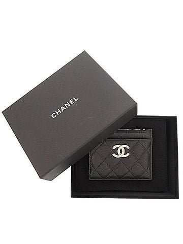 Chanel Unused Chanel Matelassé Coco Mark AP3139 Leather Black Fragment Case Wallet 1464CHANEL (view 2)