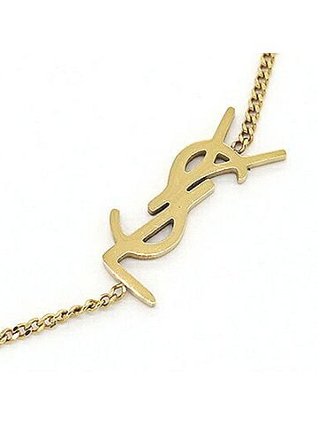 Saint Laurent Saint Laurent Opium Monogram Charm Bracelet 635533 Gold Metal Chain YSL Women's SAINT LAURENT (view 2)