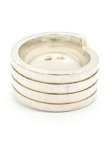 Hermès Hermes Ring Italique SV Sterling Silver 925 Old Women's Men's HERMES (view 2)
