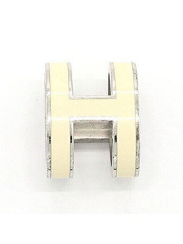Hermès Hermes Pop H Pendant Top, Ivory, Silver Metal Head, Necklace, Women's HERMES (view 2)