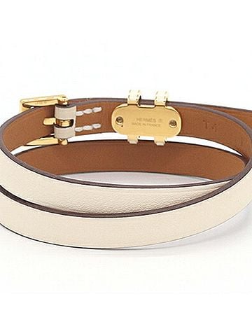 Hermès Hermes Pop H Double Tour Bracelet H500349, Clé Veau Swift Leather, K Stamp, Manufactured in 2025, Bangle, Leather Bracelet, H, Women's, HERMES (view 2)