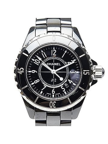 Chanel Chanel J12 Watch H0682 Quartz Black Dial Stainless Steel Ceramic Women's CHANEL (view 1)