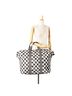 Chanel 100% Canvas White Printed Canvas Gingham Weekender Tote One size - photo 2