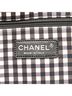 Chanel 100% Canvas White Printed Canvas Gingham Weekender Tote One size - photo 6