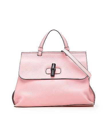Gucci Medium Calfskin Bamboo Daily Satchel (view 1)