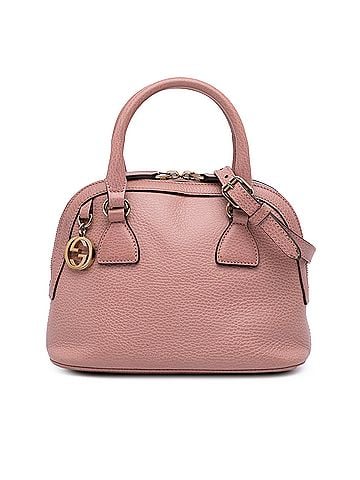 Gucci Mini Leather GG Charm Dome Satchel (view 1)