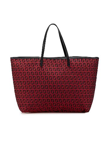 Fendi Medium Zucchino Canvas Roll Tote (view 1)