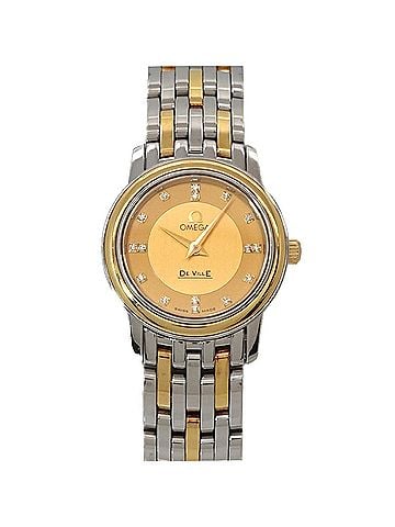 Omega Omega De Ville Prestige Combination 4370 16 Ladies' Watch 16P Diamond Gold YG Quartz (view 1)