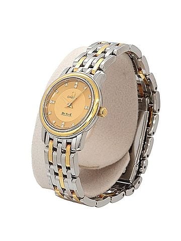 Omega Omega De Ville Prestige Combination 4370 16 Ladies' Watch 16P Diamond Gold YG Quartz (view 2)