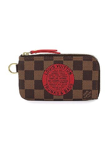 Louis Vuitton Louis Vuitton T&B Damier Pochette Cles Wallet/Coin Purse/Key Case, Ebene Brown, N61742 (view 1)