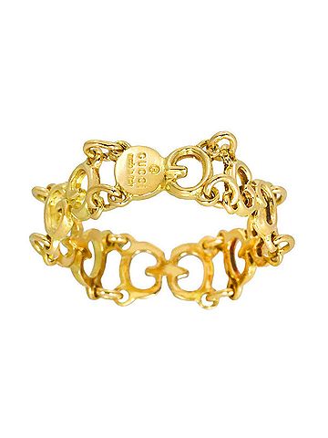 Gucci Gucci GG 1 Chain Ring, 18K Yellow Gold (750) (view 2)