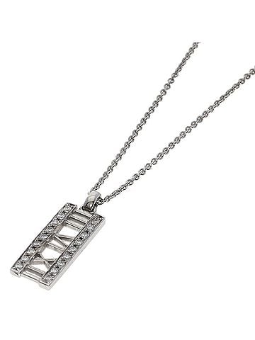 Tiffany & Co. Tiffany & Co. Atlas Bar Diamond Necklace, 18K White Gold, Women's. (view 1)