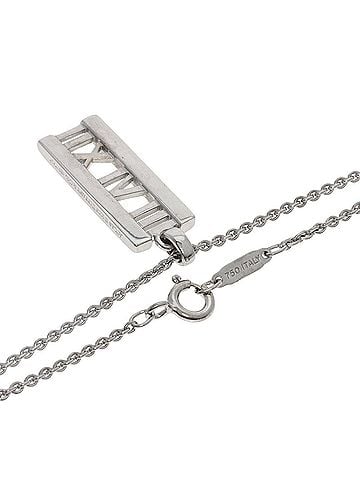 Tiffany & Co. Tiffany & Co. Atlas Bar Diamond Necklace, 18K White Gold, Women's. (view 2)