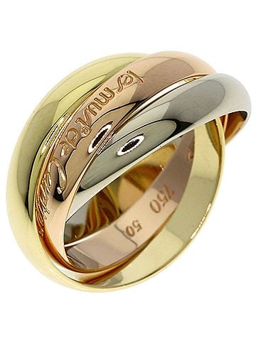 Cartier Cartier Trinity #50 Ring - 18K Pink Gold/18K Yellow White Gold Women's CARTIER (view 2)
