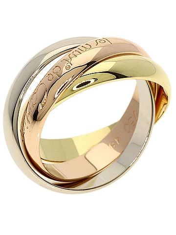 Cartier Cartier Trinity #48 Ring - 18K Yellow Gold/18K Pink White Gold Women's CARTIER (view 2)