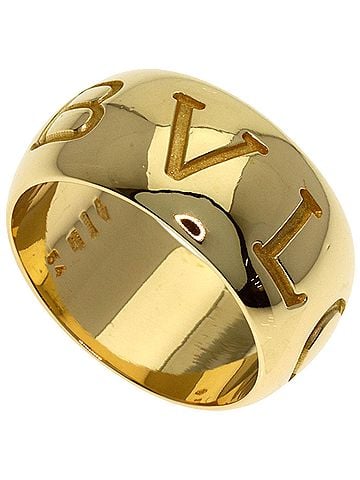 Bvlgari Bulgari Monologo #54 Ring, 18K Yellow Gold, Women's BVLGARI (view 1)