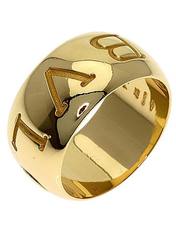 Bvlgari Bulgari Monologo #54 Ring, 18K Yellow Gold, Women's BVLGARI (view 2)