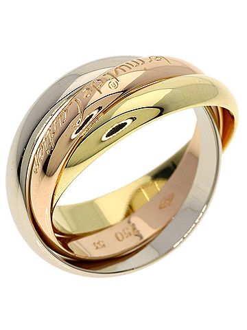 Cartier Cartier Trinity #53 Ring - 18K Yellow Gold/18K Pink White Gold Women's CARTIER (view 2)