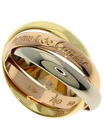 Cartier Cartier Trinity #50 Ring - 18K Pink Gold/18K Yellow White Gold Women's CARTIER (view 1)