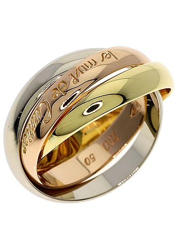 Cartier Cartier Trinity #50 Ring - 18K Pink Gold/18K Yellow White Gold Women's CARTIER (view 2)