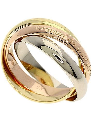 Cartier Cartier Trinity #53 Ring - 18K Yellow Gold/18K Pink White Gold Women's CARTIER (view 1)