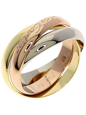 Cartier Cartier Trinity #50 Ring - 18K Pink Gold/18K Yellow White Gold Women's CARTIER (view 2)