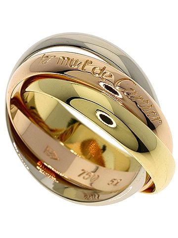 Cartier Cartier Trinity #51 Ring, 18K Pink Gold/18K Yellow White Gold, Women's, CARTIER (view 1)