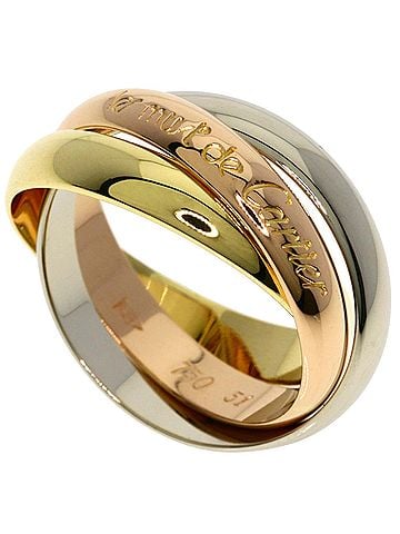 Cartier Cartier Trinity #51 Ring, 18K Pink Gold/18K Yellow White Gold, Women's, CARTIER (view 1)