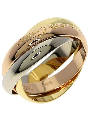 Cartier Cartier Trinity #51 Ring, 18K Pink Gold/18K Yellow White Gold, Women's, CARTIER (view 2)
