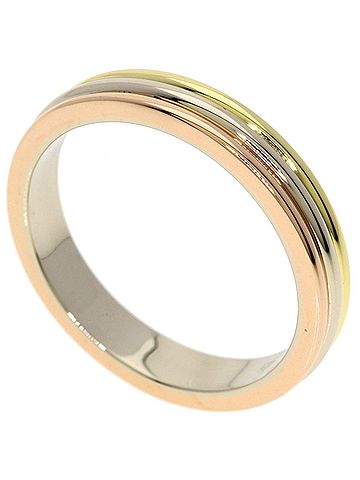 Cartier Cartier 3-color #57 ring in 18K yellow gold/18K rose white gold for women. (view 1)