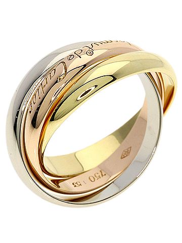 Cartier Cartier Trinity #53 Ring - 18K Yellow Gold/18K Pink White Gold Women's CARTIER (view 2)