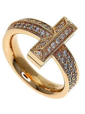 Tiffany & Co. Tiffany & Co. T One Diamond Ring, 18K Pink Gold, Women's. (view 1)